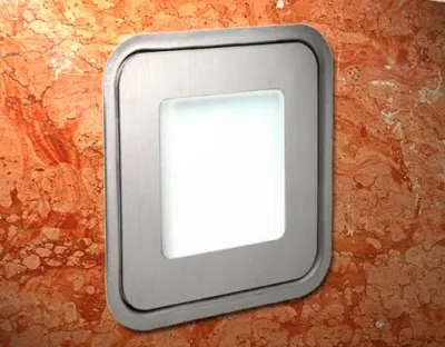 0,56W LED Outdoor Mini-Design Einbau Leuchte quadr. Warm Weiß / 5lm IP67 Easy Stecker 12VDC -Ausstellungsstück mit kleinen Schönheitsfehler — Bild 2