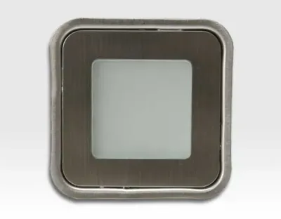 0,56W LED Outdoor Mini-Design Einbau Leuchte quadr. Warm Weiß / 5lm IP67 Easy Stecker 12VDC -Ausstellungsstück mit kleinen Schönheitsfehler — Bild 3