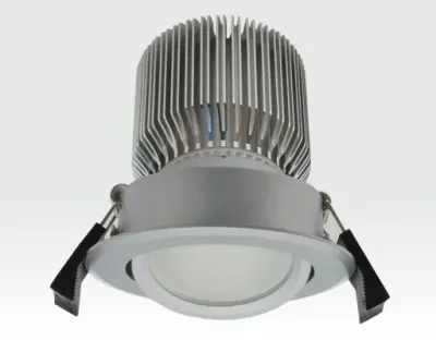 10W LED Spot silber frosted Warm Weiß dimmbar / 650lm IP44 230VAC — Bild 3