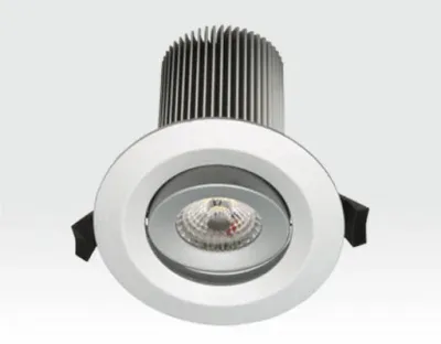 15W LED Einbau Leuchte silber Warm Weiß dimmbar / 650lm IP44 230VAC — Bild 2