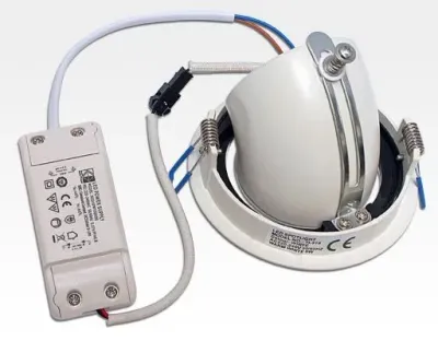20W LED Einbau Spotleuchte weiß rund Neutral Weiß / 4000-4500K 1300lm 230VAC IP40 90Grad-Ausstellungsstück mit kleinen Schönheitsfehlern — Bild 5