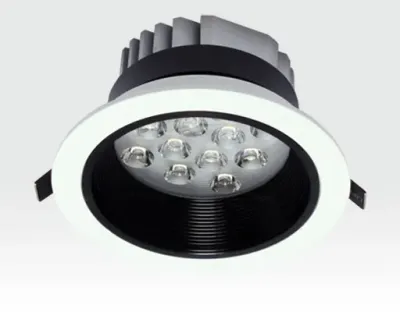 12W LED Einbau Spotleuchte weiß rund Warm Weiß / 2700-3200K 780lm 230VAC IP40 120Grad