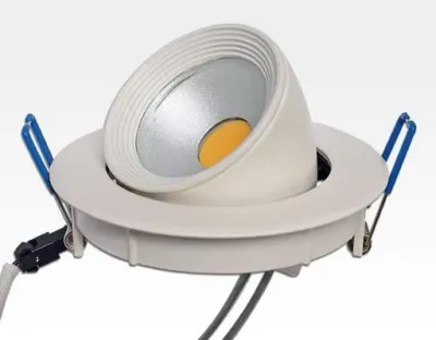 10W LED Einbau Spotleuchte weiß rund Warm Weiß / 2700-32000K 650lm 230VAC IP40 90Grad — Bild 3