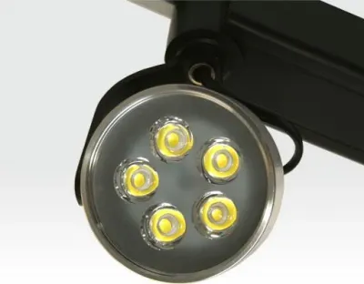 5W LED Schienen Leuchte für Drei-Phasen Schienen 30Grad / silber Neutral Weiss 300lm 230VAC — Bild 4