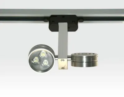 ABVERKAUF 2x3WLED Schienen Doppel Leuchte für 1-Phasen Schiene / silber Neutral Weiss 487lm 30Grad 230VAC — Bild 2