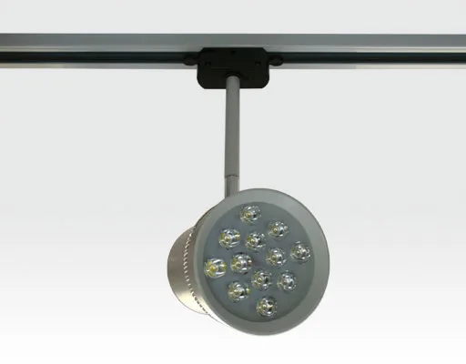 12W LED Schienen Leuchte für 3-Phasen Schienen / weiß Neutral Weiss 720lm 230VAC -Ausstellungsstück mit kleinen Schönheitsfehler