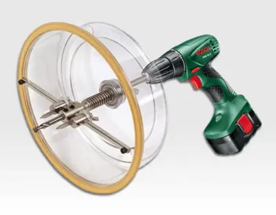 Lochschneide Aufsatz 40 bis 200mm für Bohrmaschine / im Koffer mit Zubehör — Bild 1