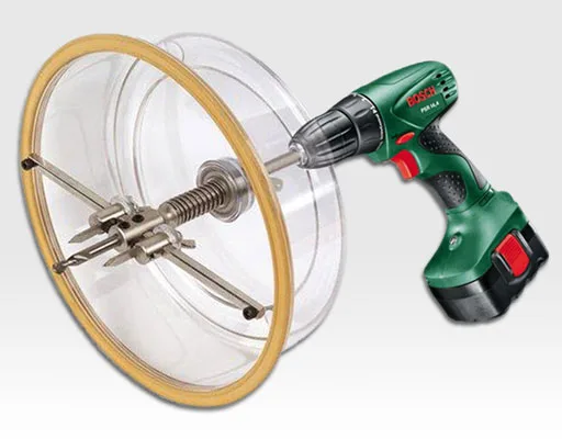 Lochschneide Aufsatz 40 bis 300mm für Bohrmaschine / im Koffer mit Zubehör