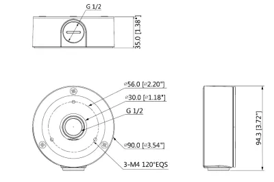 Dahua PFA134 Montagebox Water-proof — Bild 2