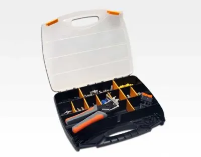 Profi-Werkzeugkoffer für Easy Quick Montage / BNC, Zange, Cutter